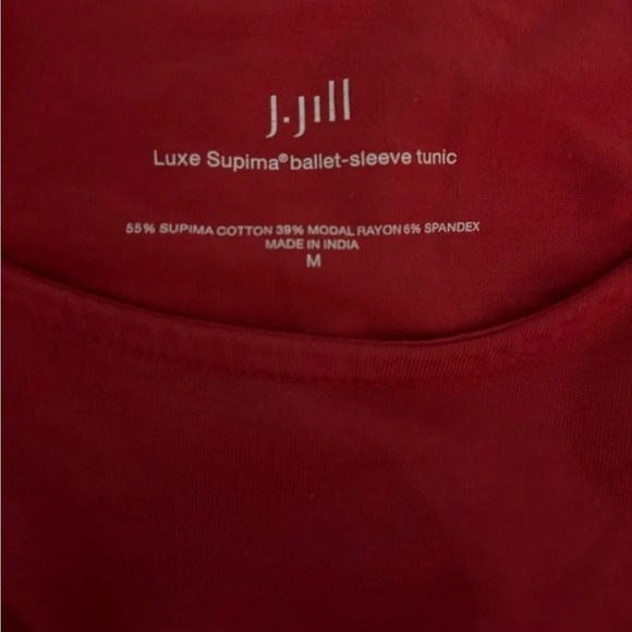 Lot of 2 Womens Tees Red/Red and White Size Medium INC/J. Jill 3/4 Sleeve - Picture 11 of 11